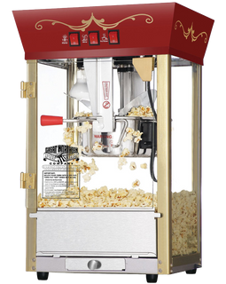 Great Northern Popcorn Red Matinee Movie Theater Style 8 Oz. Ounce Antique Popcorn Machine